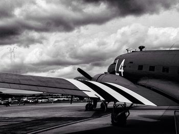 Building against cloudy sky