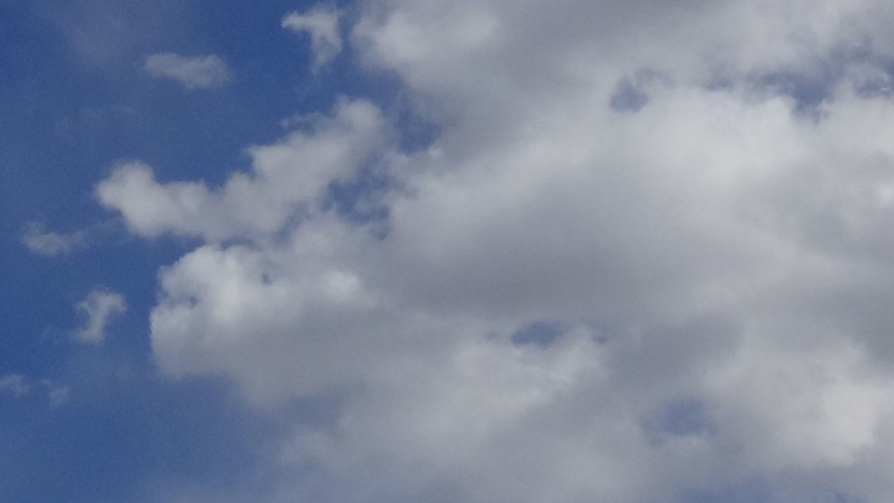 LOW ANGLE VIEW OF CLOUDS IN BLUE SKY