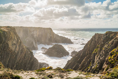 Panoramic view of sea against sky