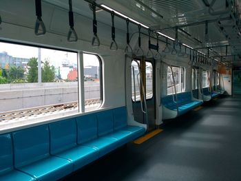 Train at railroad station platform