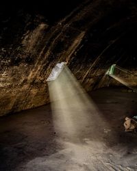 Water flowing through built structure