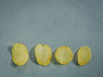 High angle view of yellow lights on beach