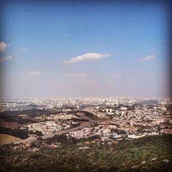 Scenic view of cityscape against sky