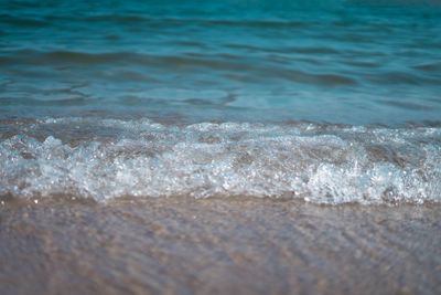 Waves rushing towards shore