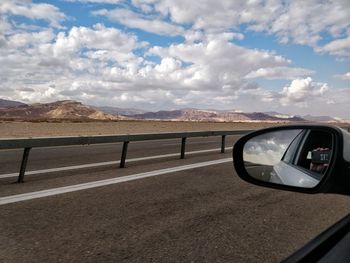 Car on road against sky