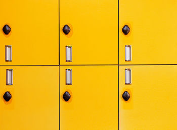 Full frame shot of yellow door