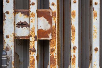 Full frame shot of rusty metal