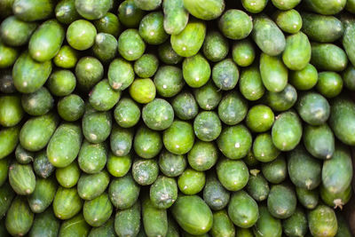 Full frame shot of green apples