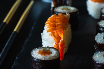 Close-up of sushi