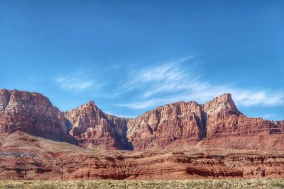 View of rock formations