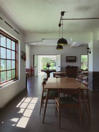 Table and chairs at home