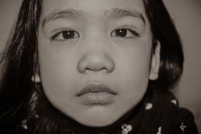 Close-up portrait of a girl