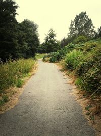 Country road passing through landscape