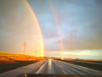 Road at sunset