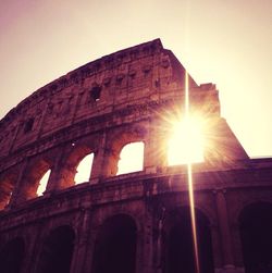 Low angle view of historical building