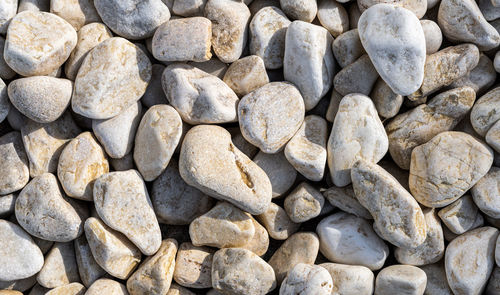 Full frame shot of pebbles