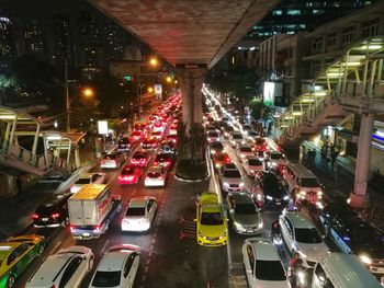 City street at night