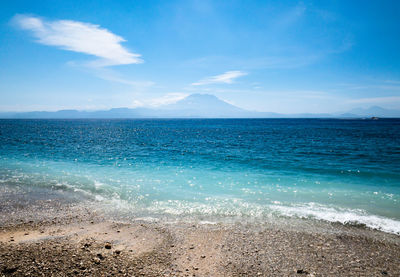 Scenic view of sea against sky