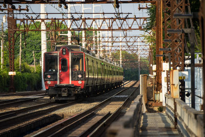 Train at railroad station