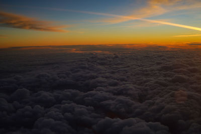 Scenic view of cloudscape during sunset