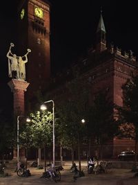 City street at night