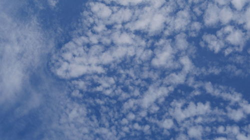 Low angle view of clouds in sky