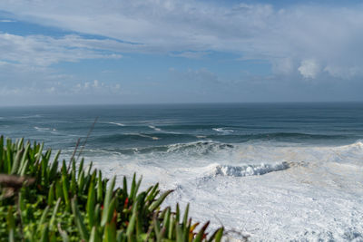 Scenic view of sea against sky