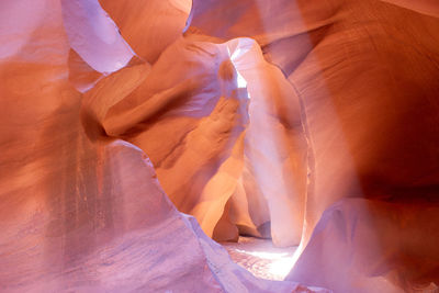 Low angle view of rock formation