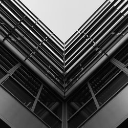 Low angle view of modern building against sky