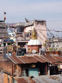 Buildings an stupa in city kathmandu, nepal