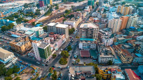 Aerial view of the haven of peace, city of dar es salaam