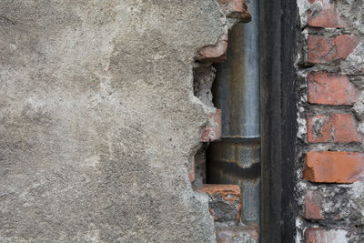 Close-up of rusty wall