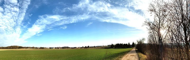 Panoramic view of landscape against sky