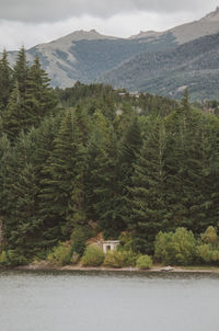 Scenic view of landscape and mountains against sky