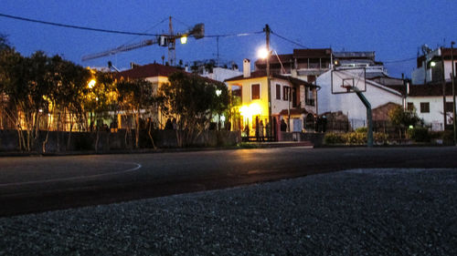 City street at night