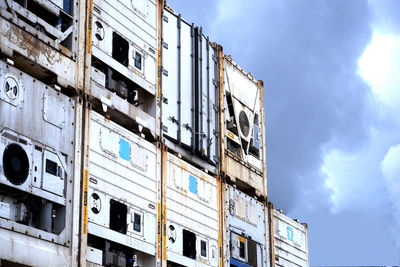 Low angle view of building against sky