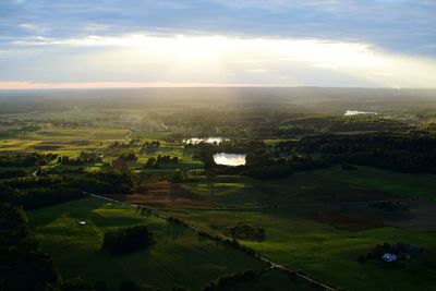 High angle view of landscape