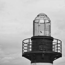 Low angle view of water tower against sky