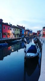 Boats in canal