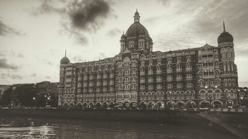 View of historical building against cloudy sky