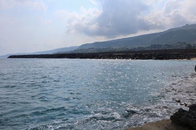 Scenic view of sea against sky