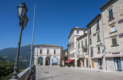 The main square in the historic center of civitella del tronto