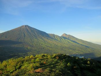 Beautiful rinjani mountain, lombok, indonesia