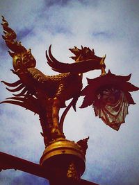 Low angle view of sculpture