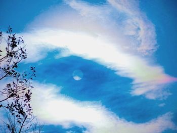 Low angle view of cloudy sky