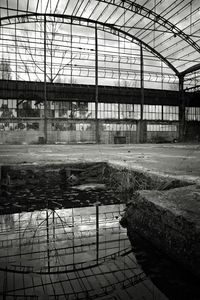 View of abandoned greenhouse