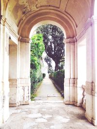 Corridor of historic building