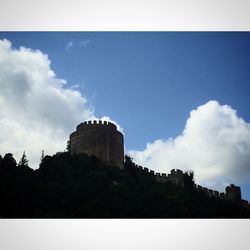 Low angle view of building against sky