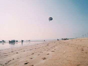 People enjoying at beach