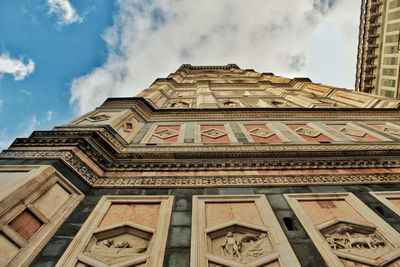 Low angle view of building against sky